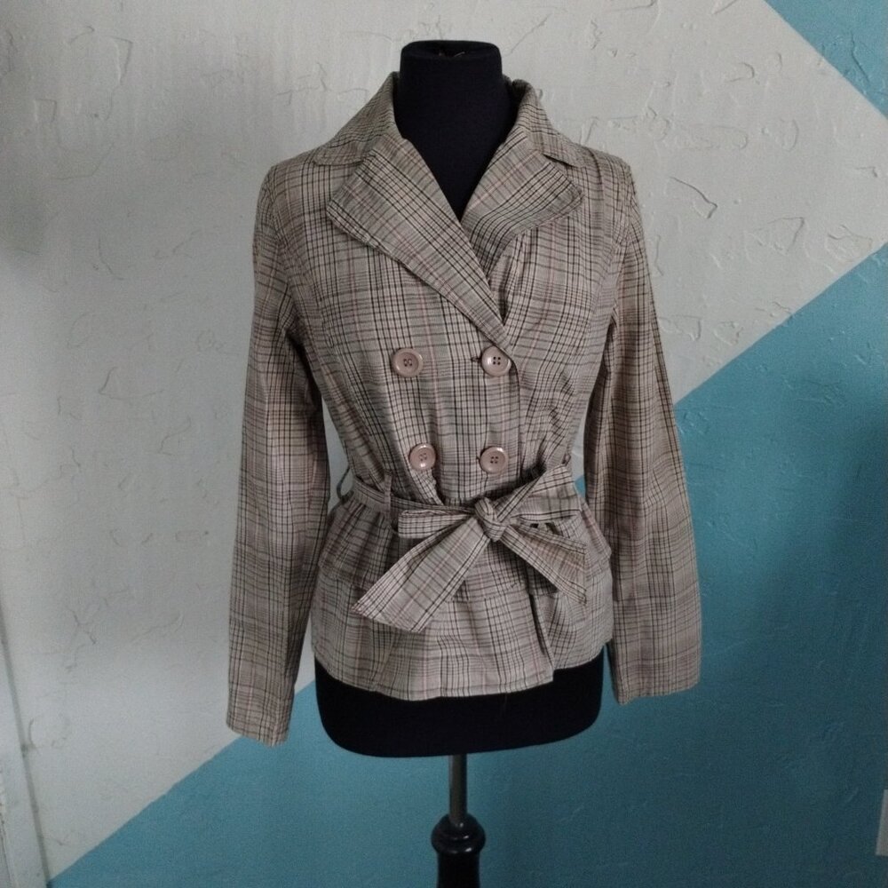 Paris Blues Plaid Coat - Picture 4 of 10